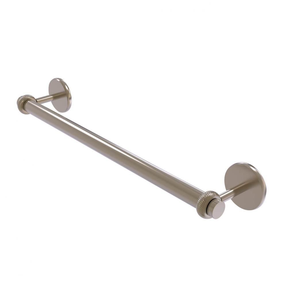 Satellite Orbit Two Collection 36 Inch Towel Bar with Twist Detail