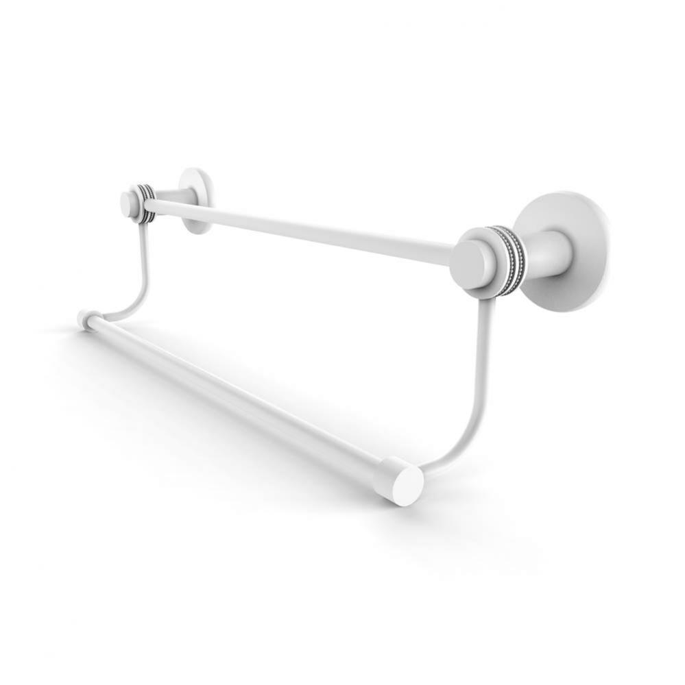 Mercury Collection 18 Inch Double Towel Bar with Dotted Accents
