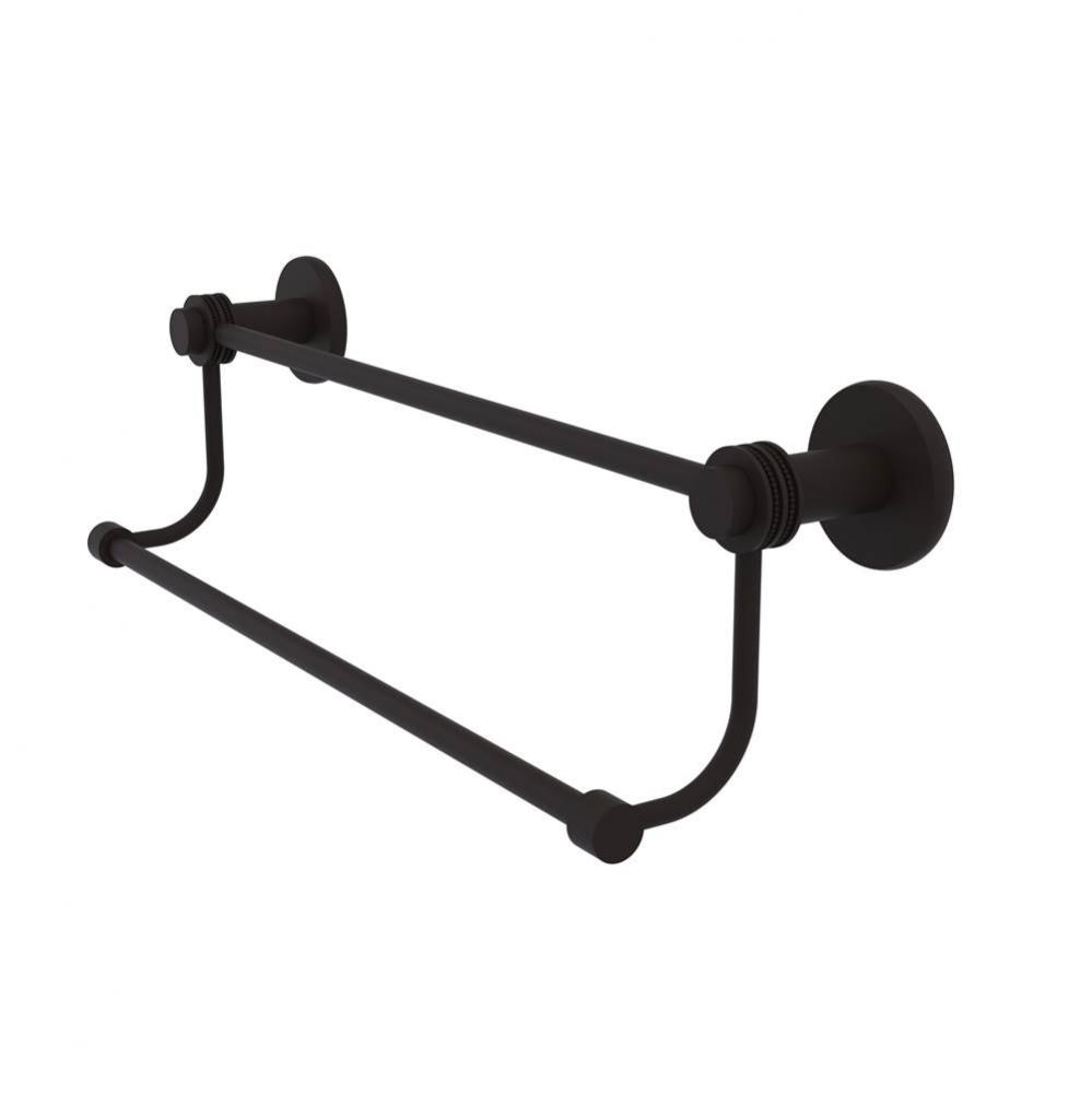 Mercury Collection 24 Inch Double Towel Bar with Dotted Accents