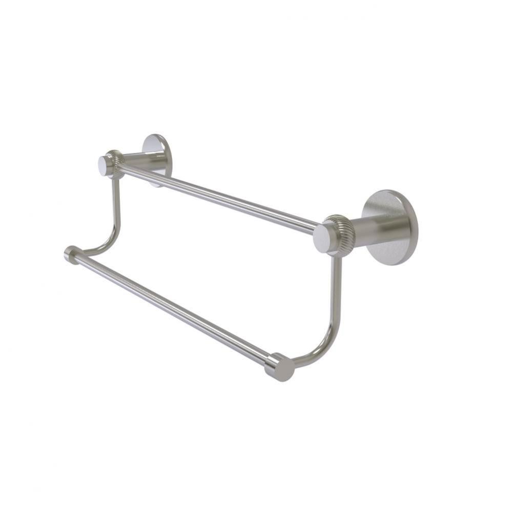 Mercury Collection 30 Inch Double Towel Bar with Twist Accents