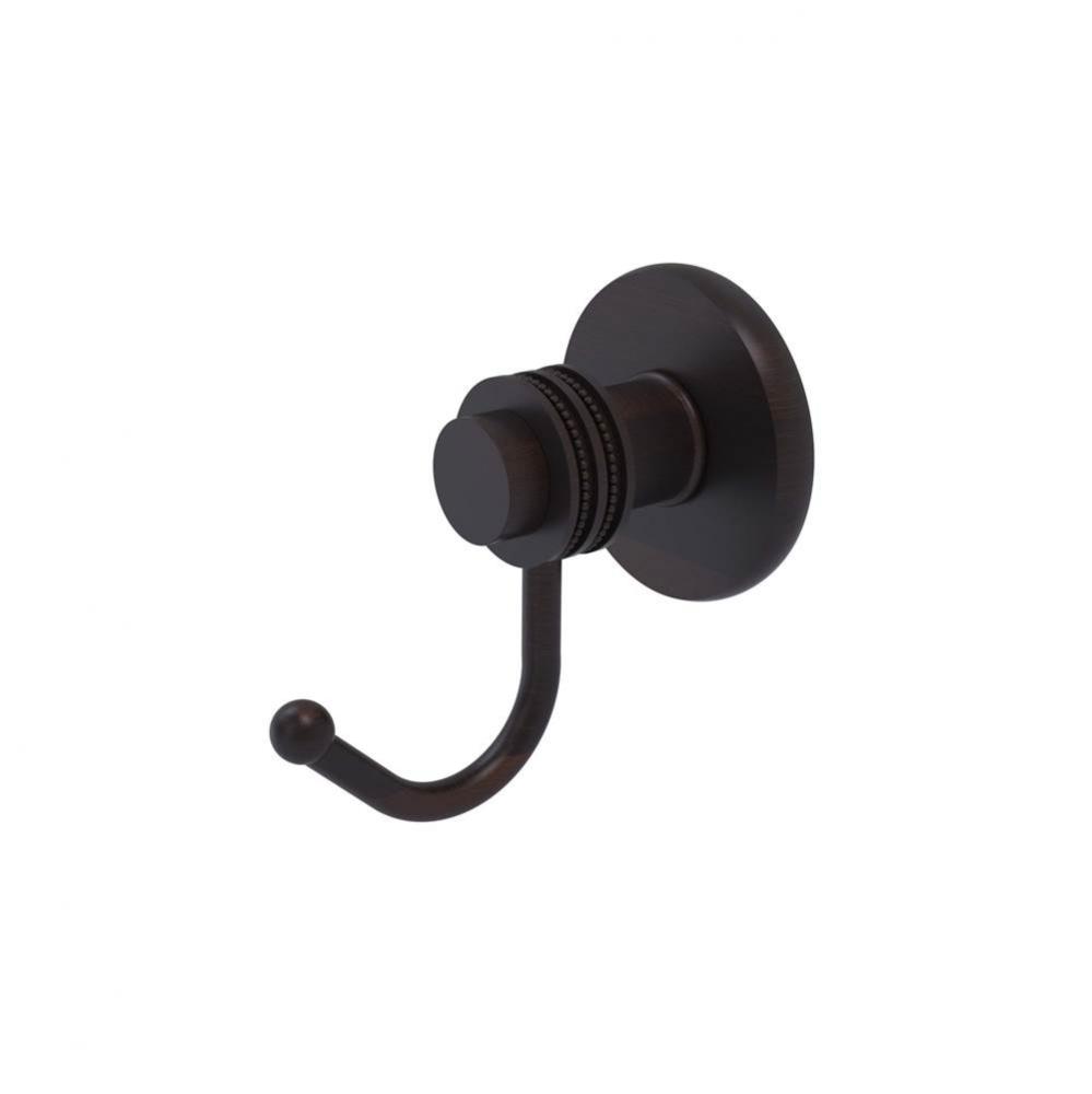 Mercury Collection Robe Hook with Dotted Accents