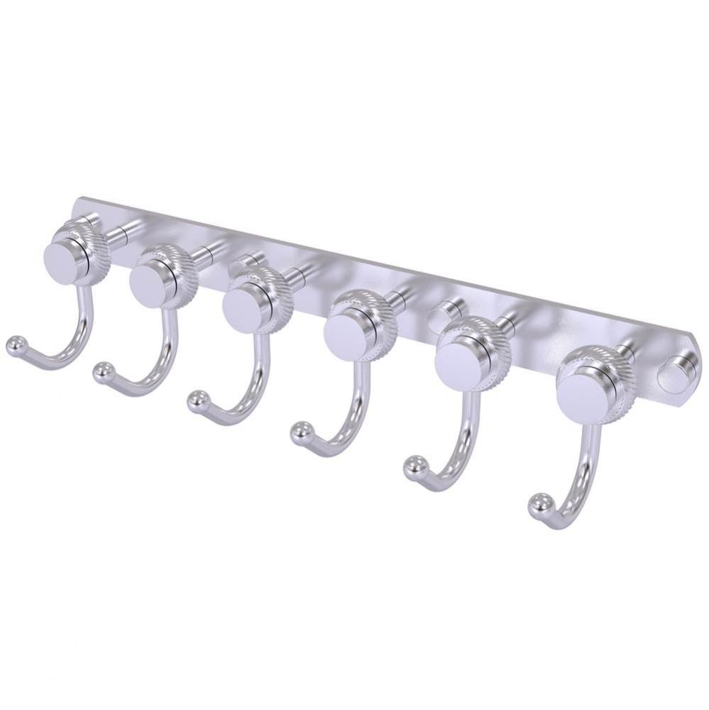 Mercury Collection 6 Position Tie and Belt Rack with Twisted Accent