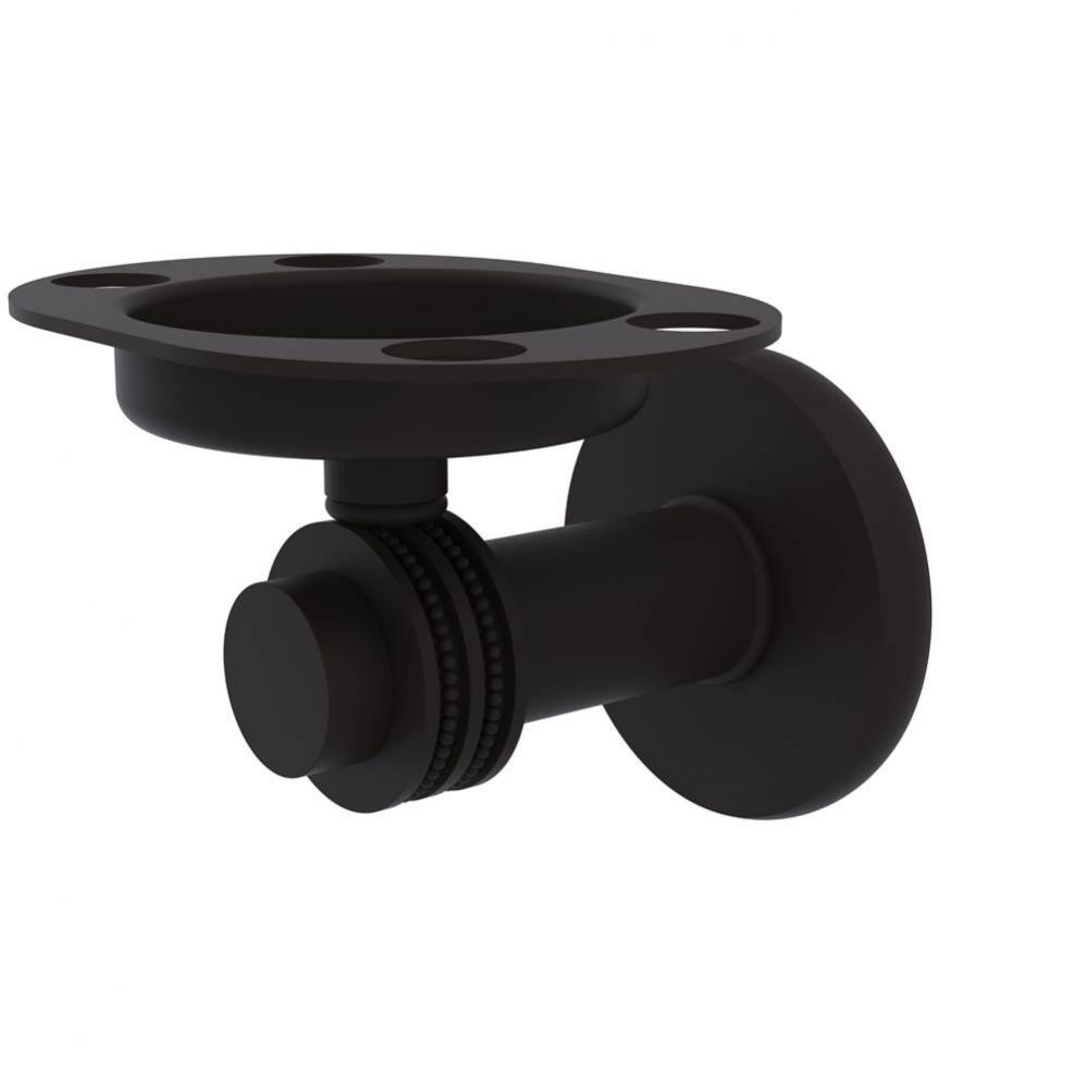 Mercury Collection Tumbler and Toothbrush Holder with Dotted Accents