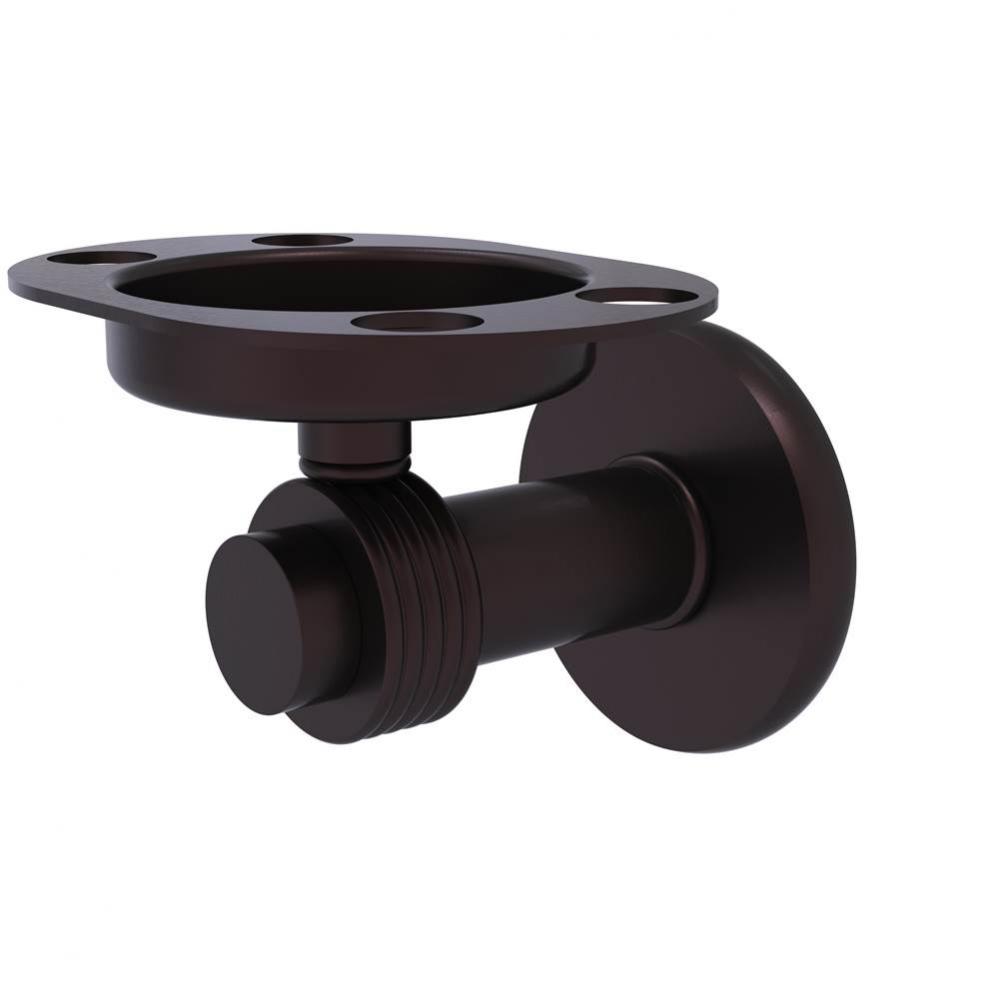 Mercury Collection Tumbler and Toothbrush Holder with Groovy Accents