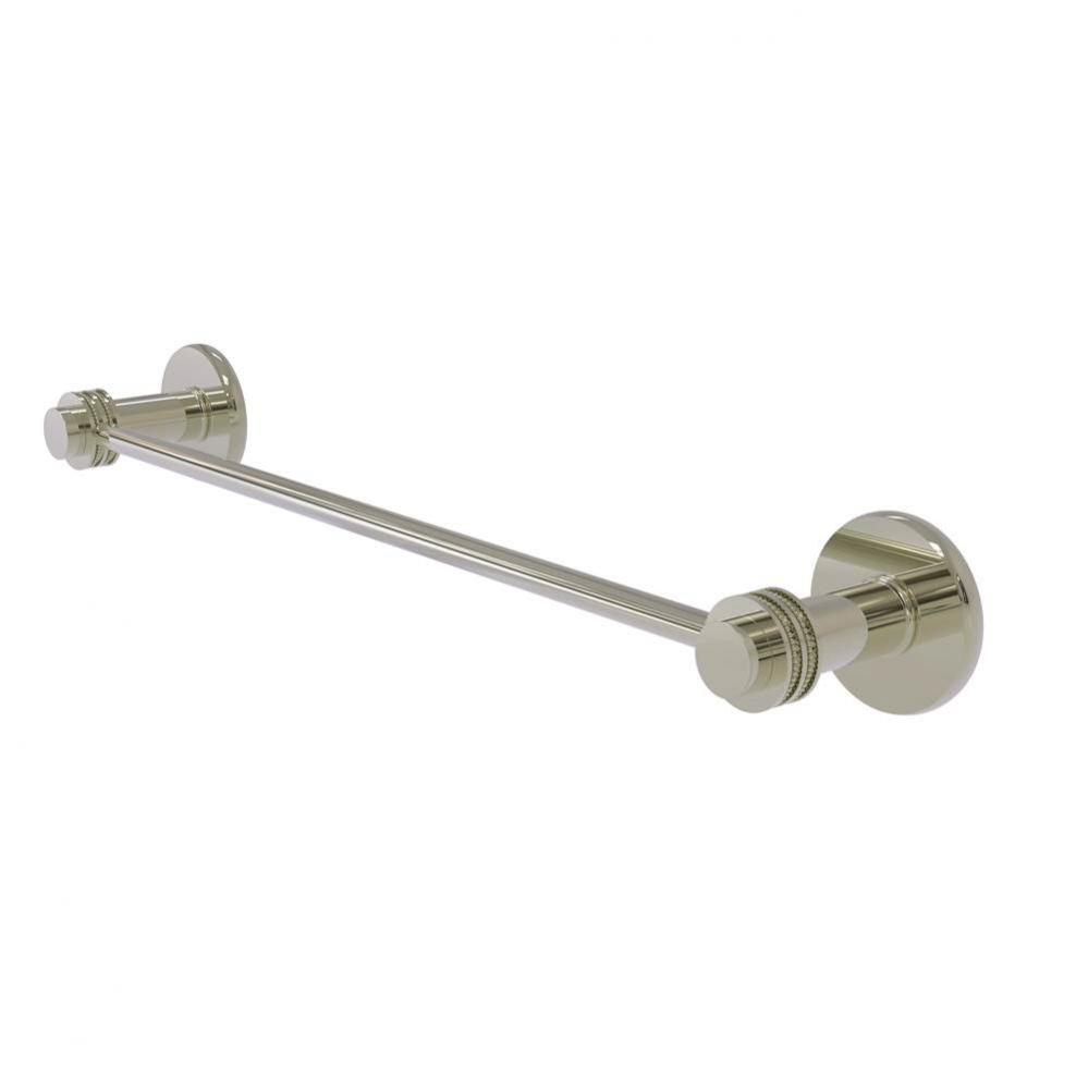 Mercury Collection 24 Inch Towel Bar with Dotted Accent