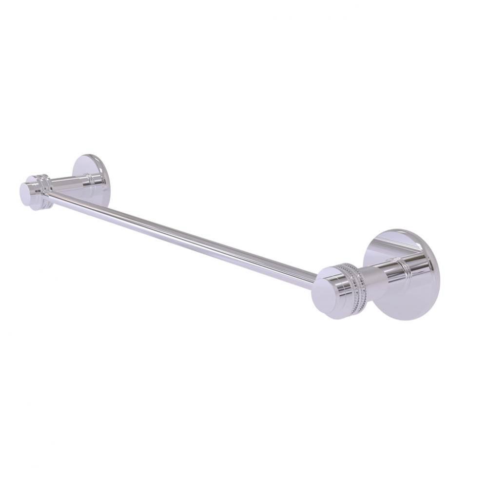Mercury Collection 36 Inch Towel Bar with Dotted Accent