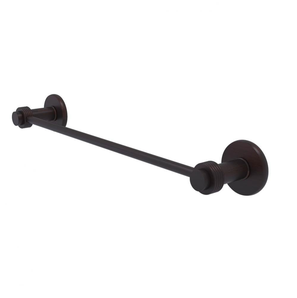 Mercury Collection 30 Inch Towel Bar with Groovy Accent