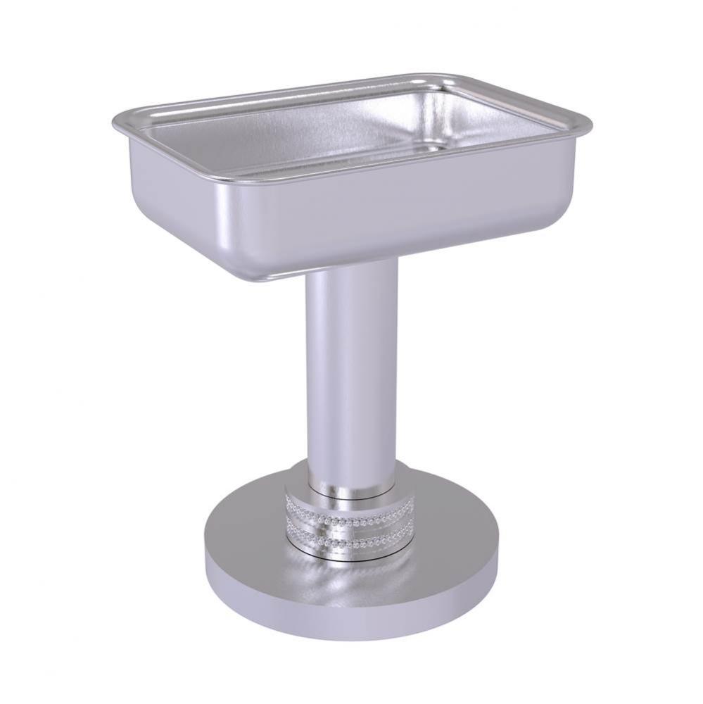 Vanity Top Soap Dish with Dotted Accents