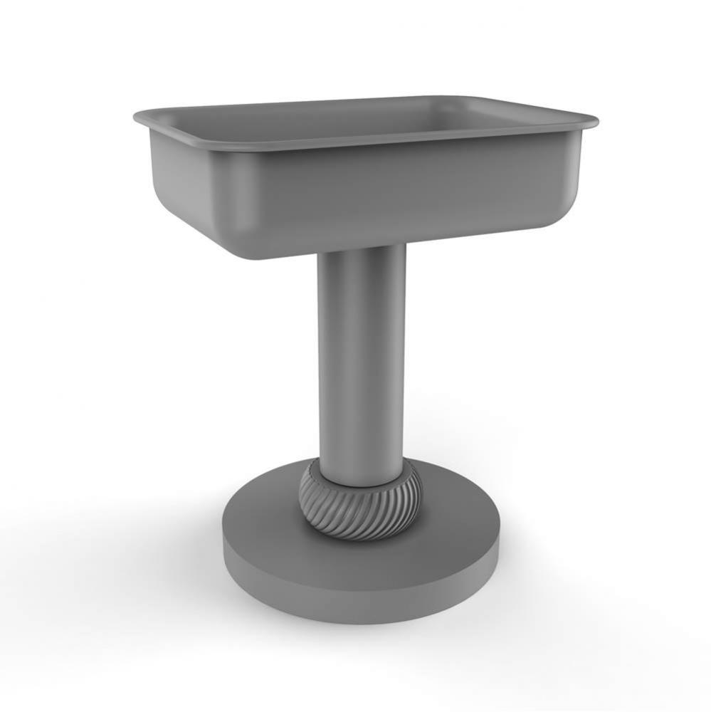 Vanity Top Soap Dish with Twisted Accents