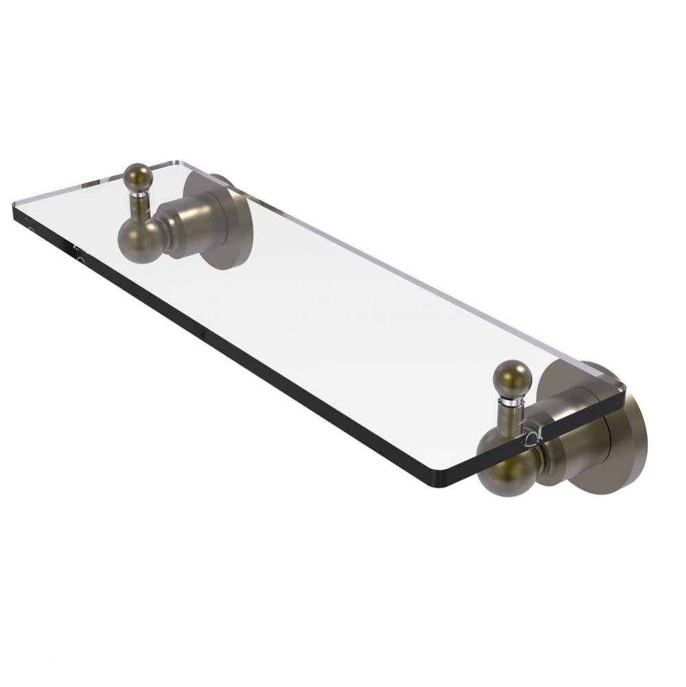 Astor Place 16 inch Glass Vanity Shelf with Beveled Edges