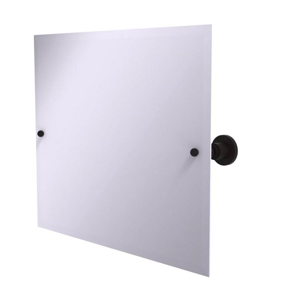 Frameless Landscape Rectangular Tilt Mirror with Beveled Edge