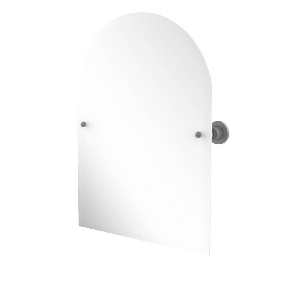 Frameless Arched Top Tilt Mirror with Beveled Edge