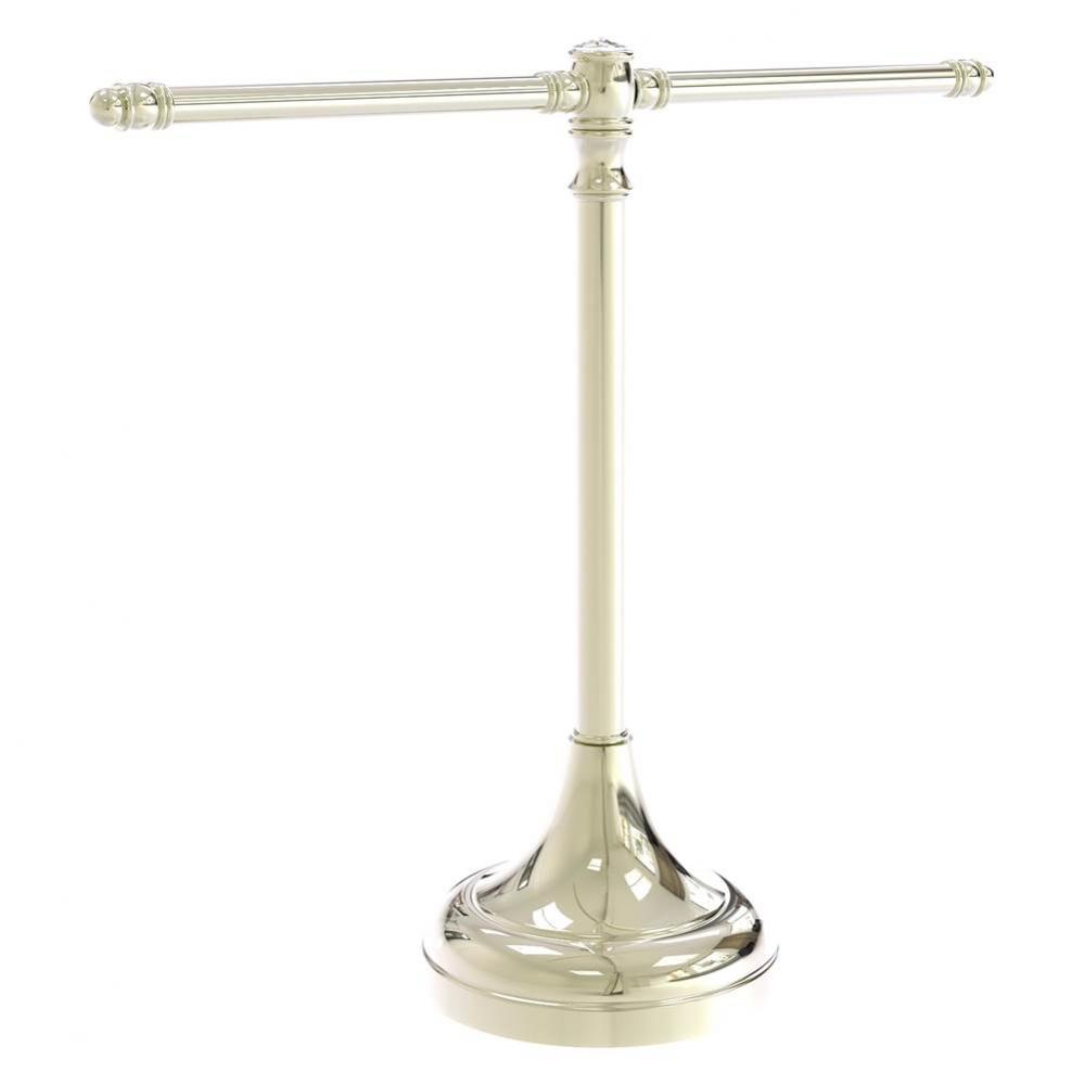 Carolina Crystal Collection Guest Towel Stand - Polished Nickel