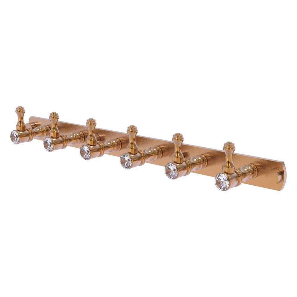 Carolina Crystal Collection 6 Position Tie and Belt Rack - Brushed Bronze