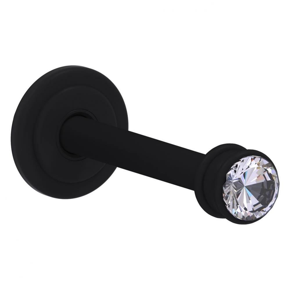 Carolina Crystal Retractable Wall Hook - Matte Black