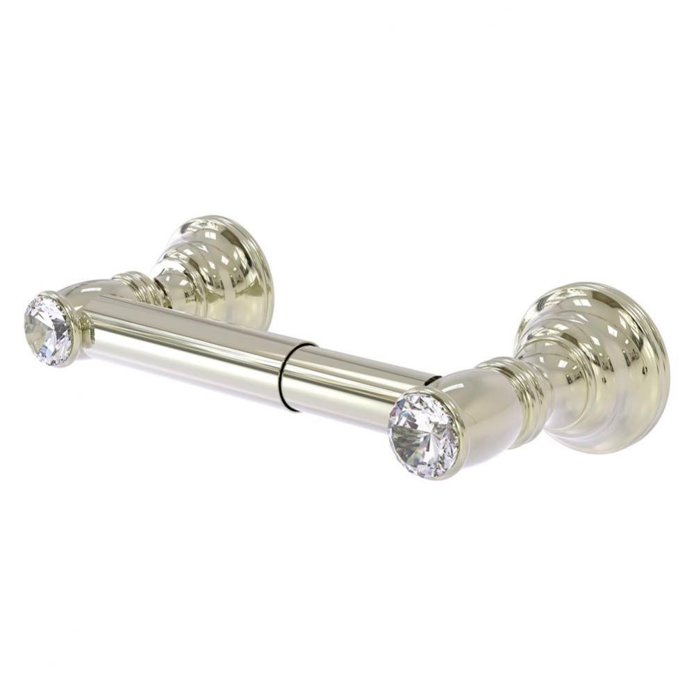 Carolina Crystal Collection 2 Post Toilet Tissue Holder - Polished Nickel