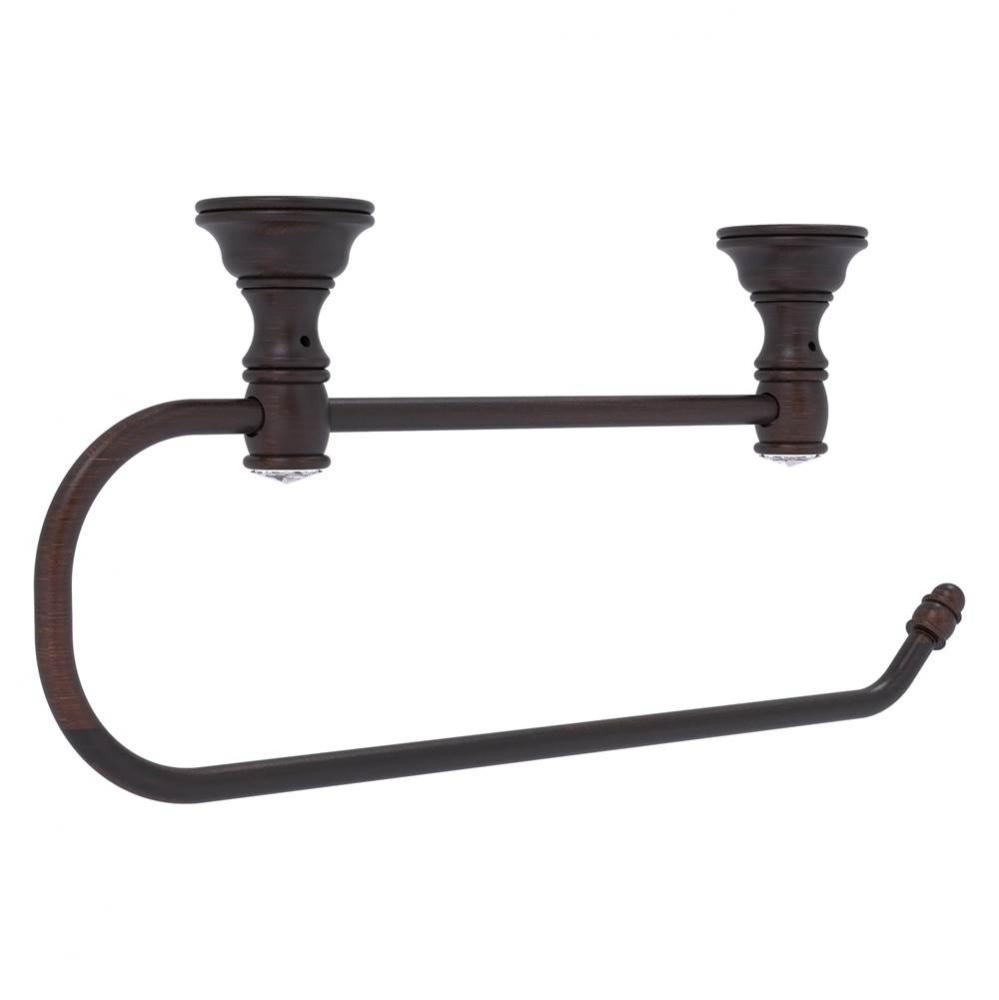 Carolina Crystal Collection Under Cabinet Paper Towel Holder - Venetian Bronze