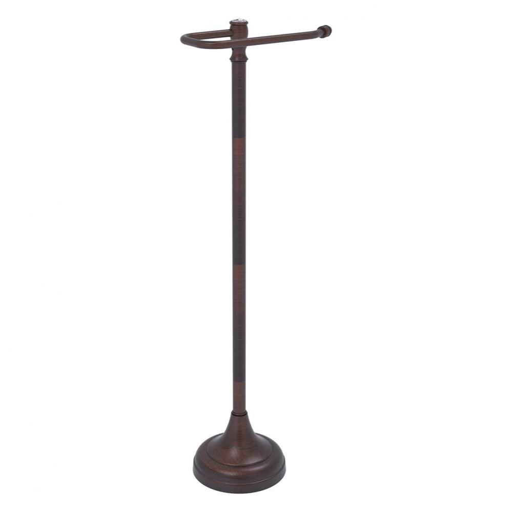 Carolina Crystal Collection Free Standing Euro Style Toilet Paper Holder - Venetian Bronze