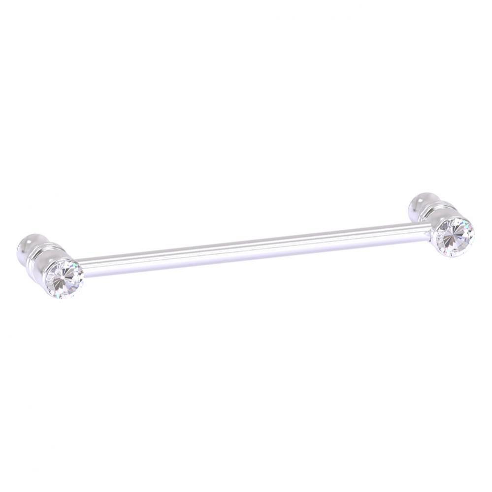 Carolina Crystal Collection 6 Inch Cabinet Pull - Satin Chrome