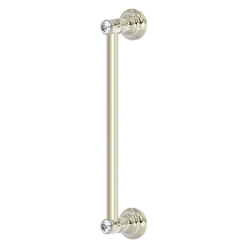 Carolina Crystal Collection 12 Inch Door Pull - Polished Nickel