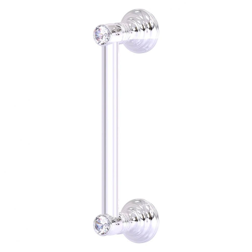 Carolina Crystal Collection 8 Inch Door Pull - Polished Chrome