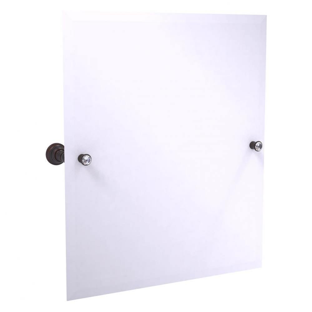 Carolina Crystal Collection Frameless Rectangular Tilt Mirror with Beveled Edge - Venetian Bronze