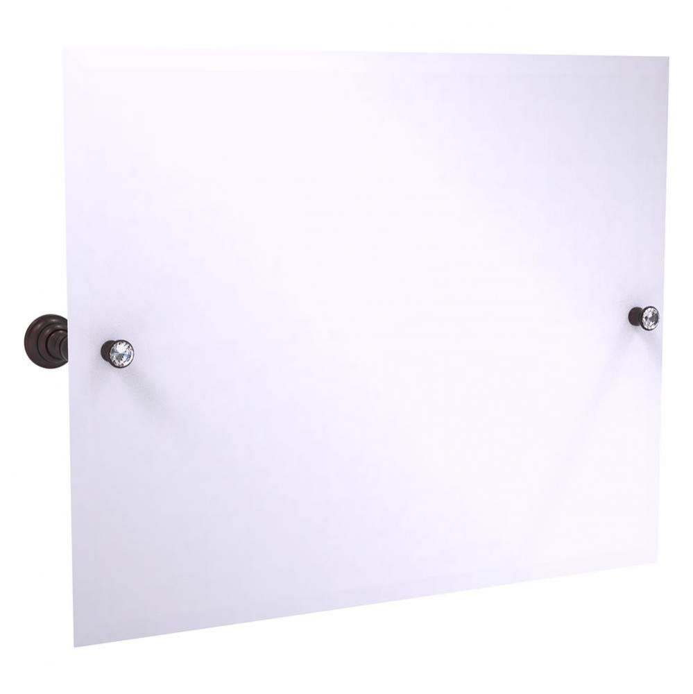 Carolina Crystal Collection Landscape Rectangular Tilt Mirror with Beveled Edge - Antique Bronze