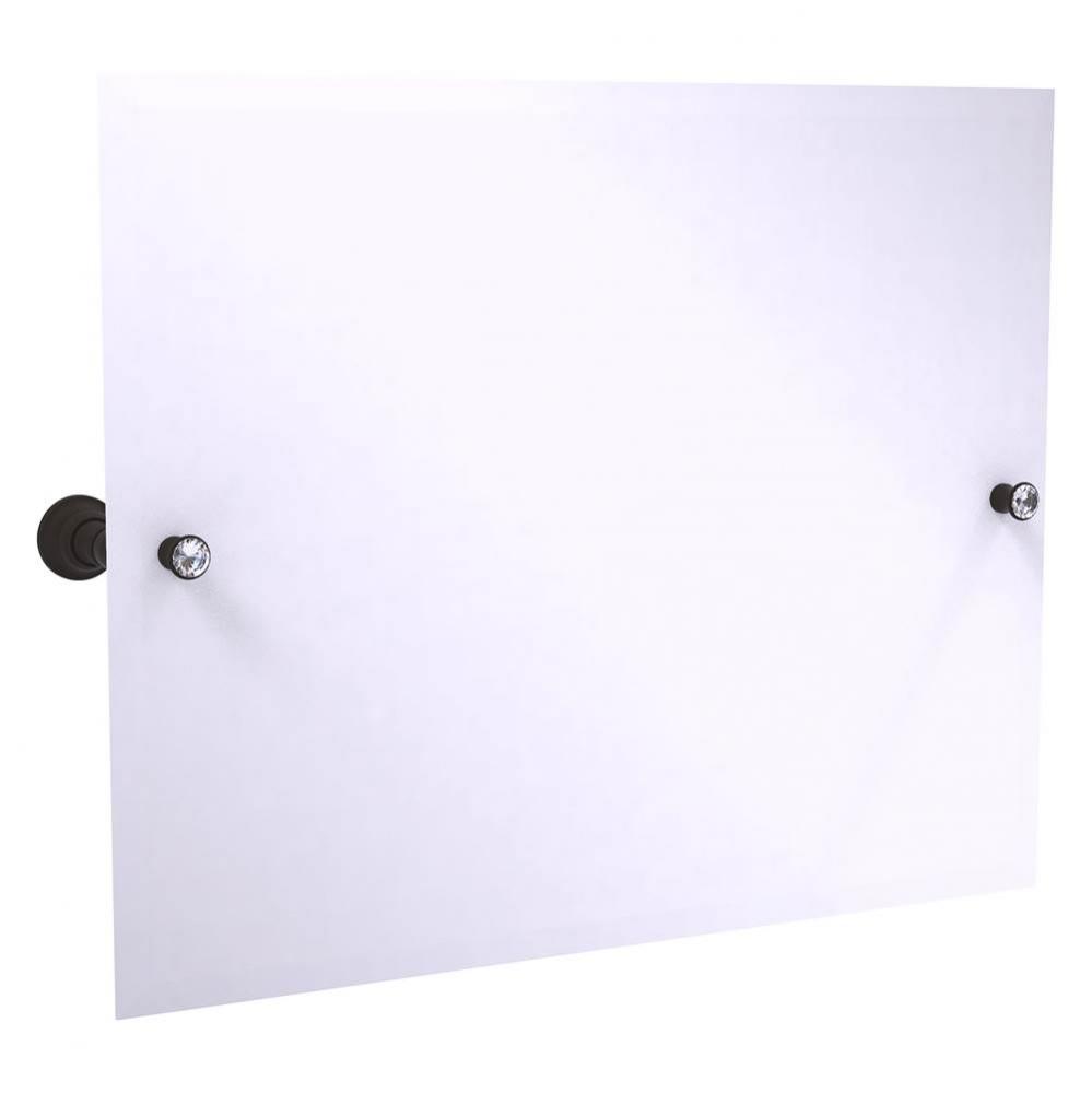 Carolina Crystal Collection Landscape Rectangular Tilt Mirror with Beveled Edge - Oil Rubbed Bronz
