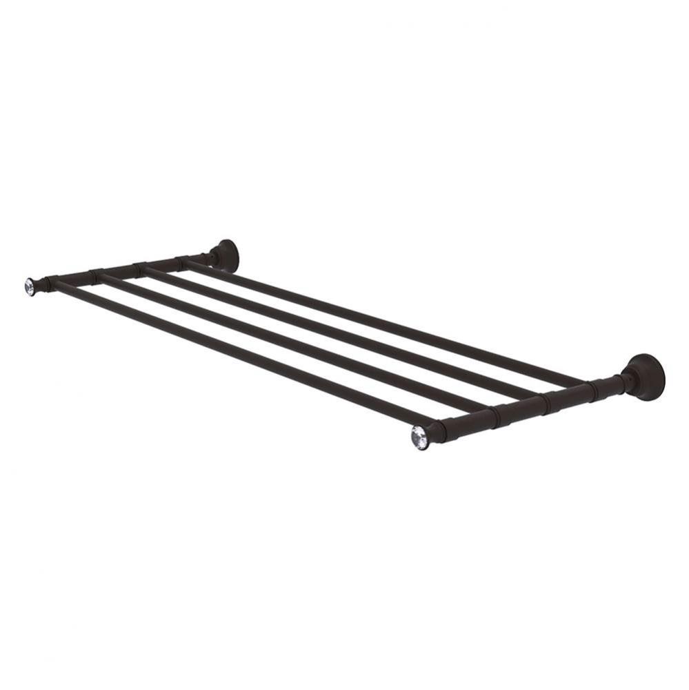 Carolina Crystal Collection 30 Inch Towel Shelf - Oil Rubbed Bronze