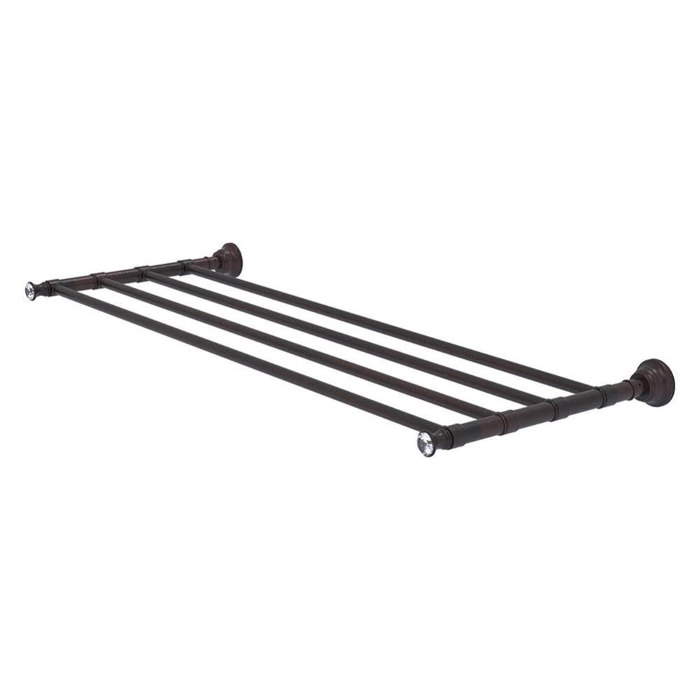 Carolina Crystal Collection 30 Inch Towel Shelf - Venetian Bronze