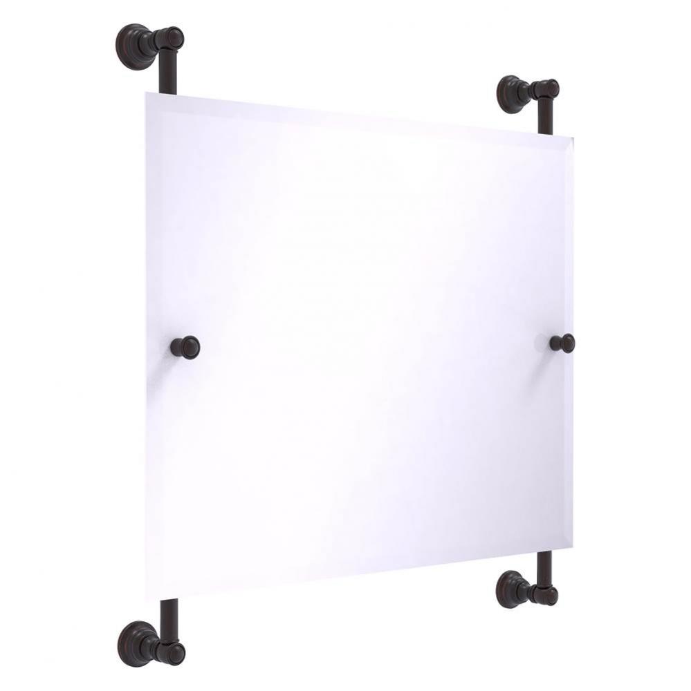 Carolina Landscape Rectangular Frameless Rail Mounted Mirror - Venetian Bronze