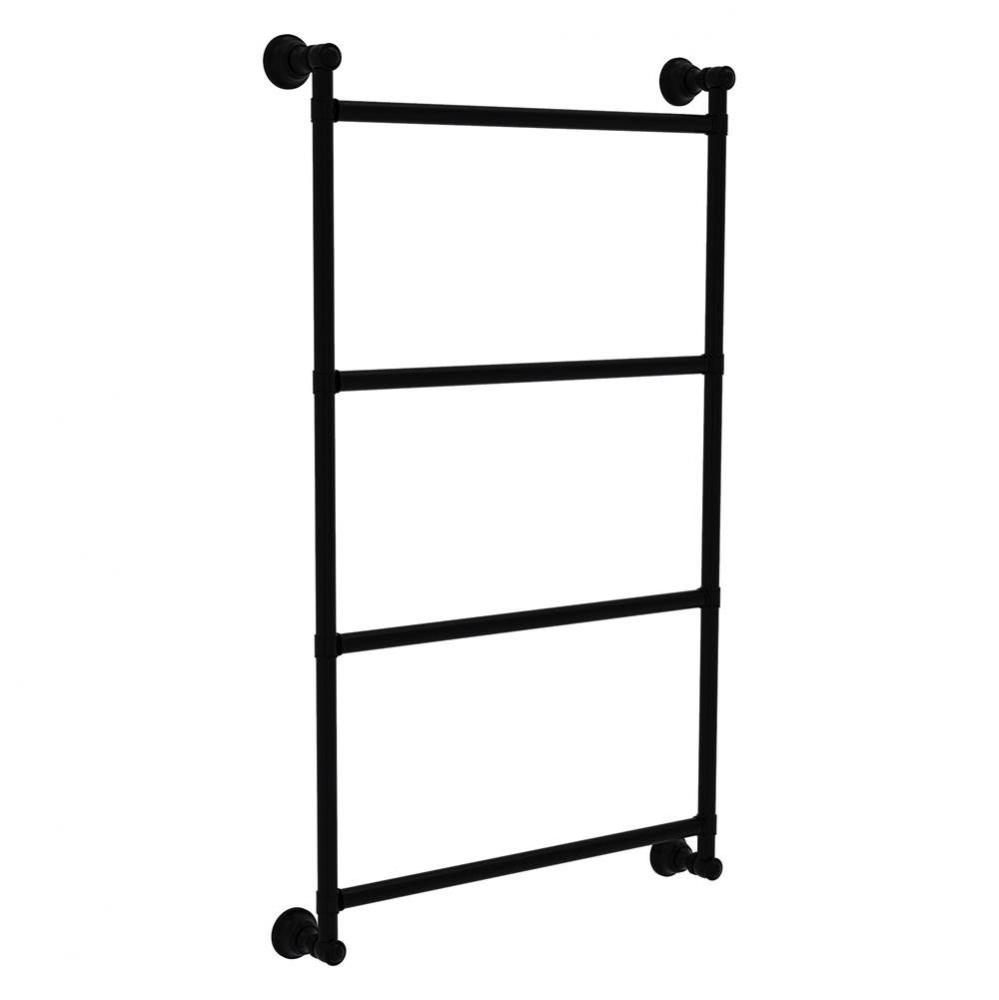 Carolina Collection 4 Tier 18 Inch Ladder Towel Bar - Matte Black