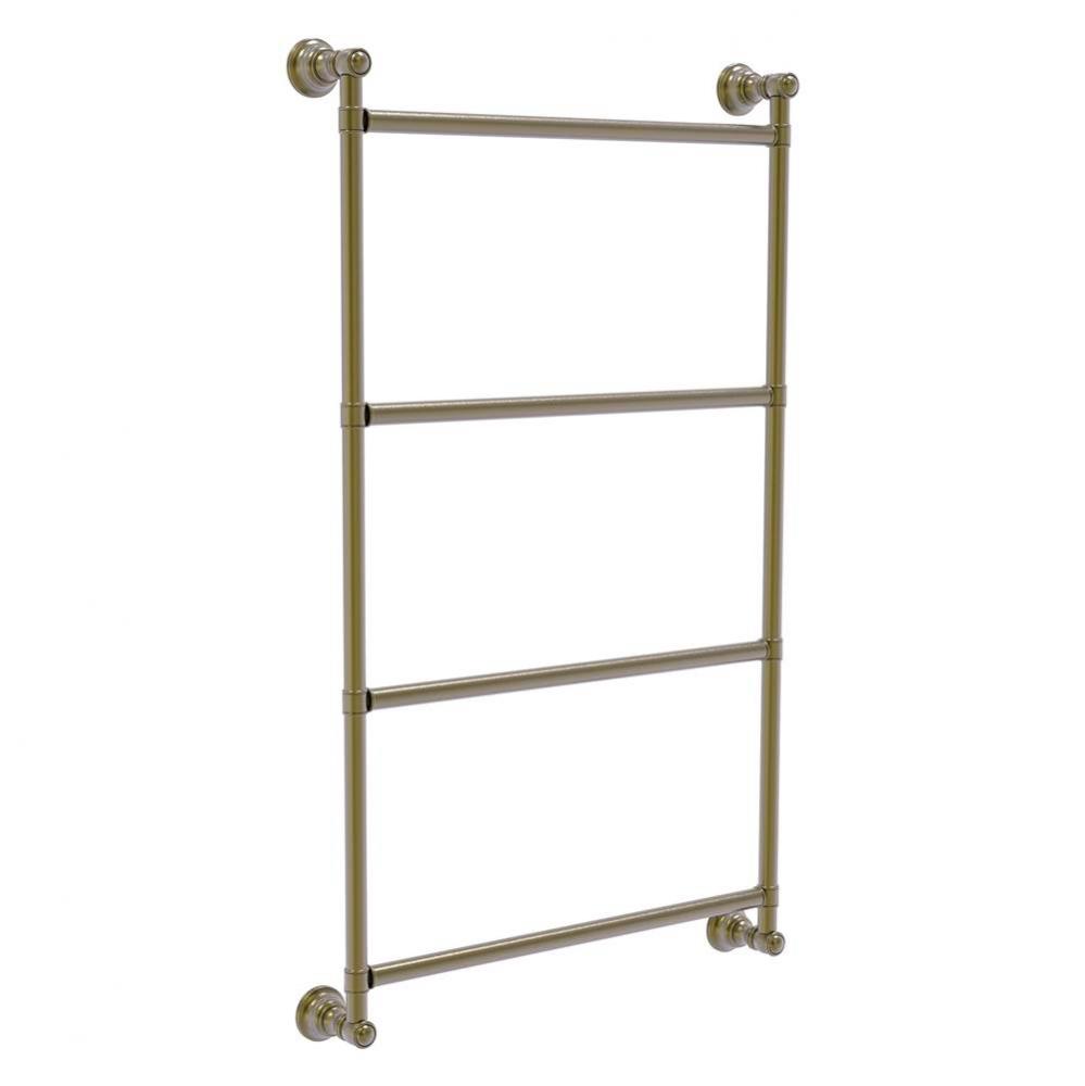 Carolina Collection 4 Tier 24 Inch Ladder Towel Bar - Antique Brass