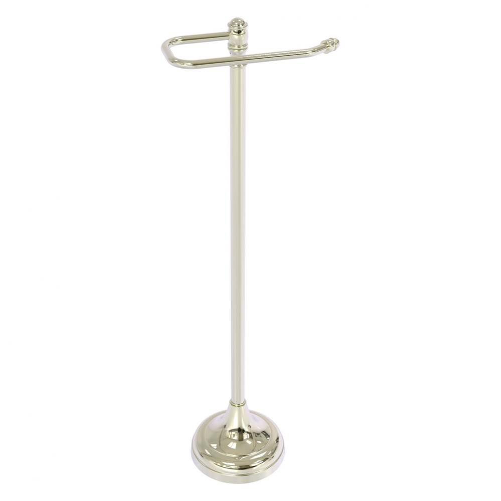 Carolina Collection Free Standing Euro Style Toilet Paper Holder - Polished Nickel
