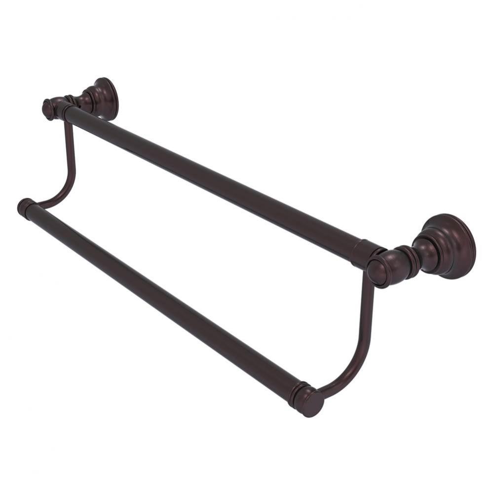Carolina Collection 24 Inch Double Towel Bar - Antique Bronze