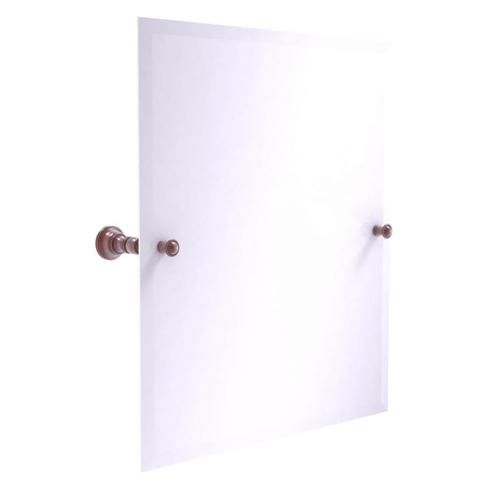 Carolina Collection Frameless Rectangular Tilt Mirror with Beveled Edge - Antique Copper