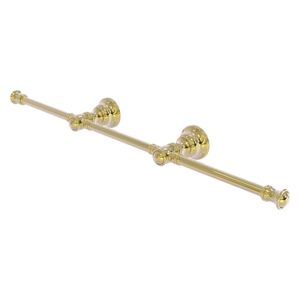 Carolina Collection 3 Arm Guest Towel Holder - Unlacquered Brass
