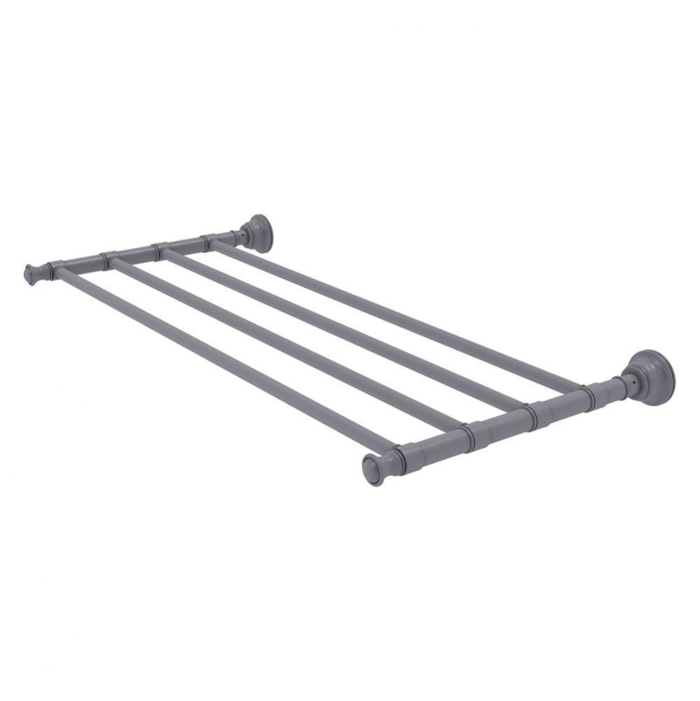 Carolina Collection 24 Inch Towel Shelf - Matte Gray