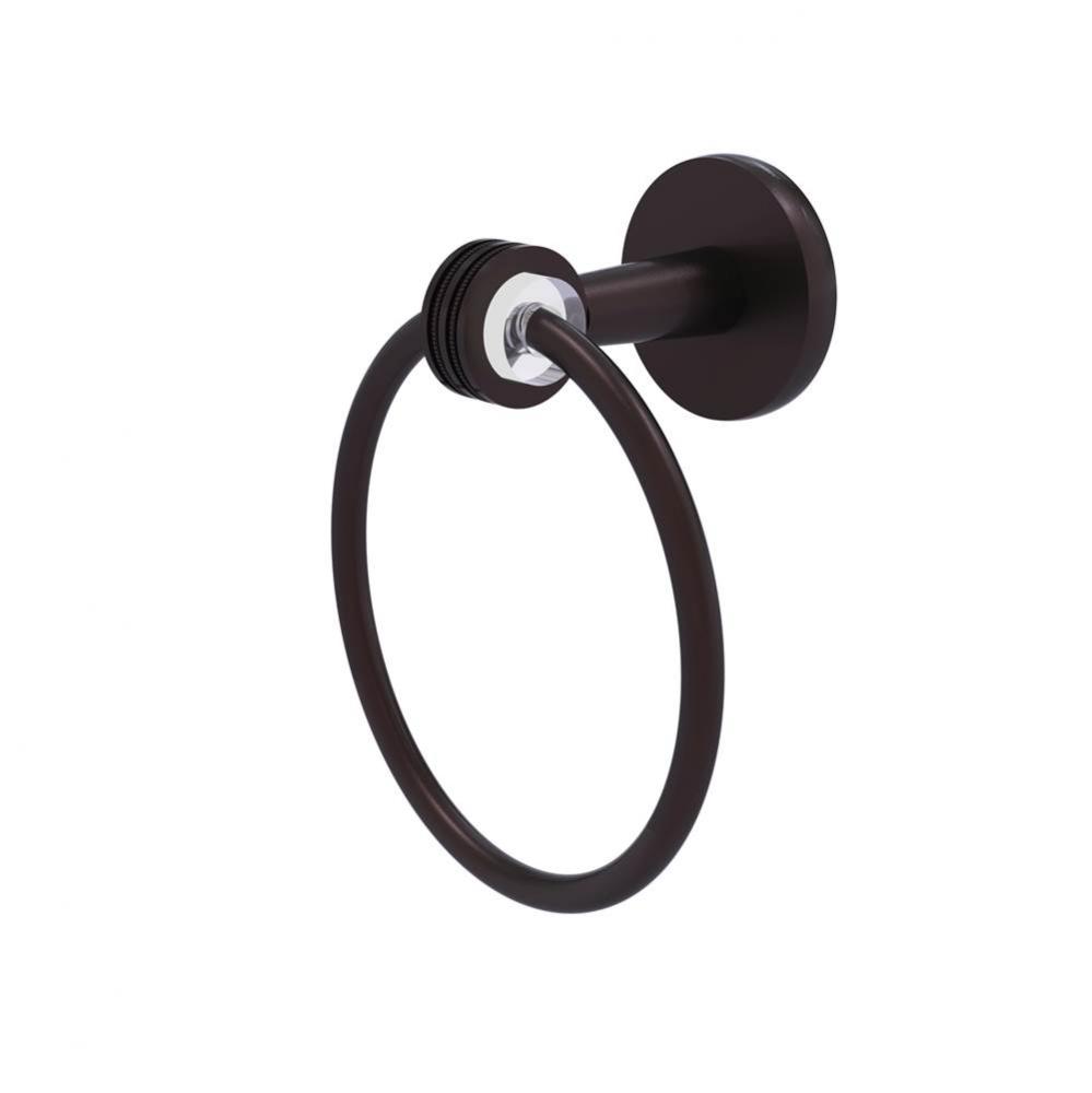 Clearview Collection Towel Ring with Dotted Accents