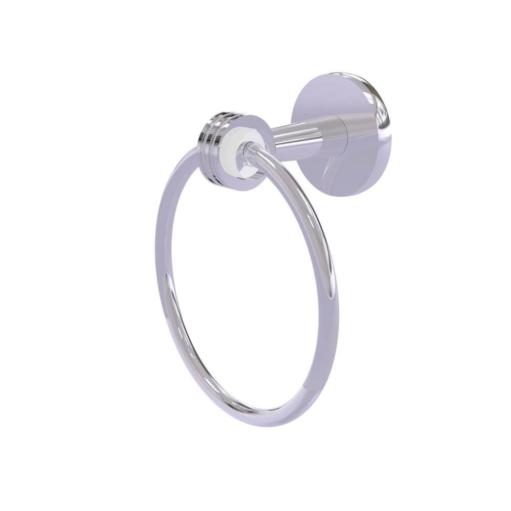 Clearview Collection Towel Ring with Dotted Accents