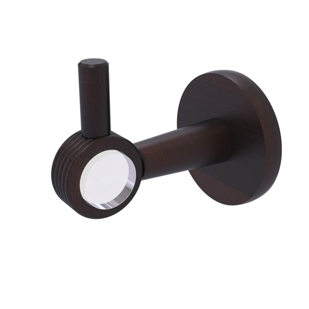 Clearview Collection Robe Hook with Groovy Accents