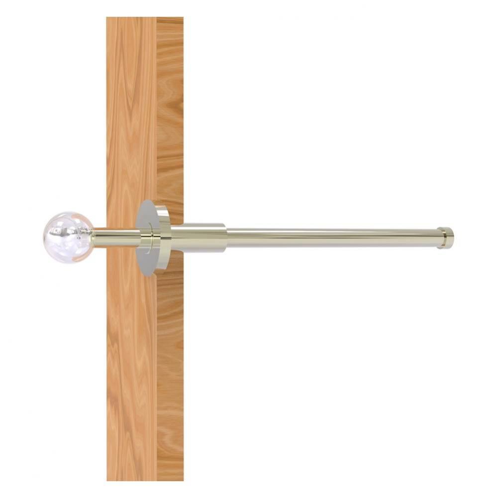 Clearview Collection Retractable Pullout Garment Rod - Polished Nickel