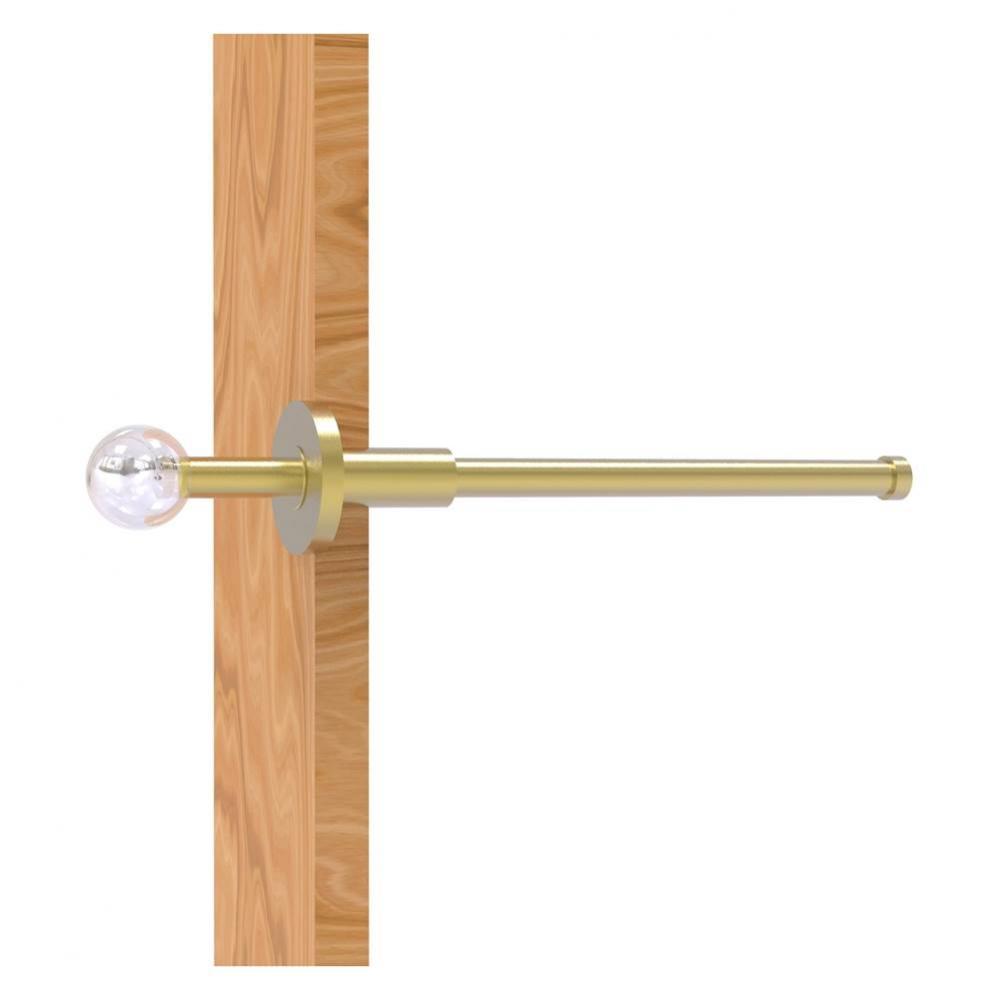 Clearview Collection Retractable Pullout Garment Rod - Satin Brass