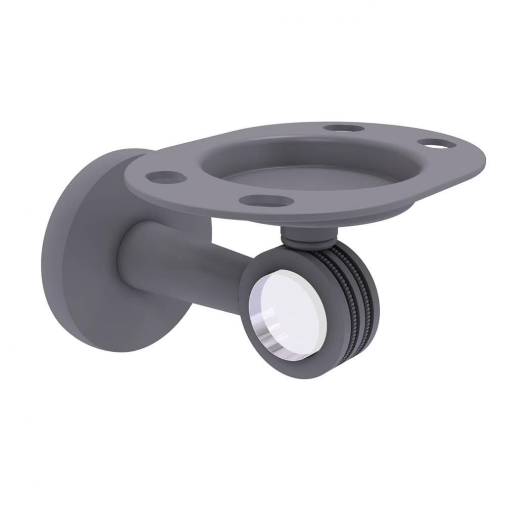 Clearview Collection Tumbler and Toothbrush Holder with Dotted Accents