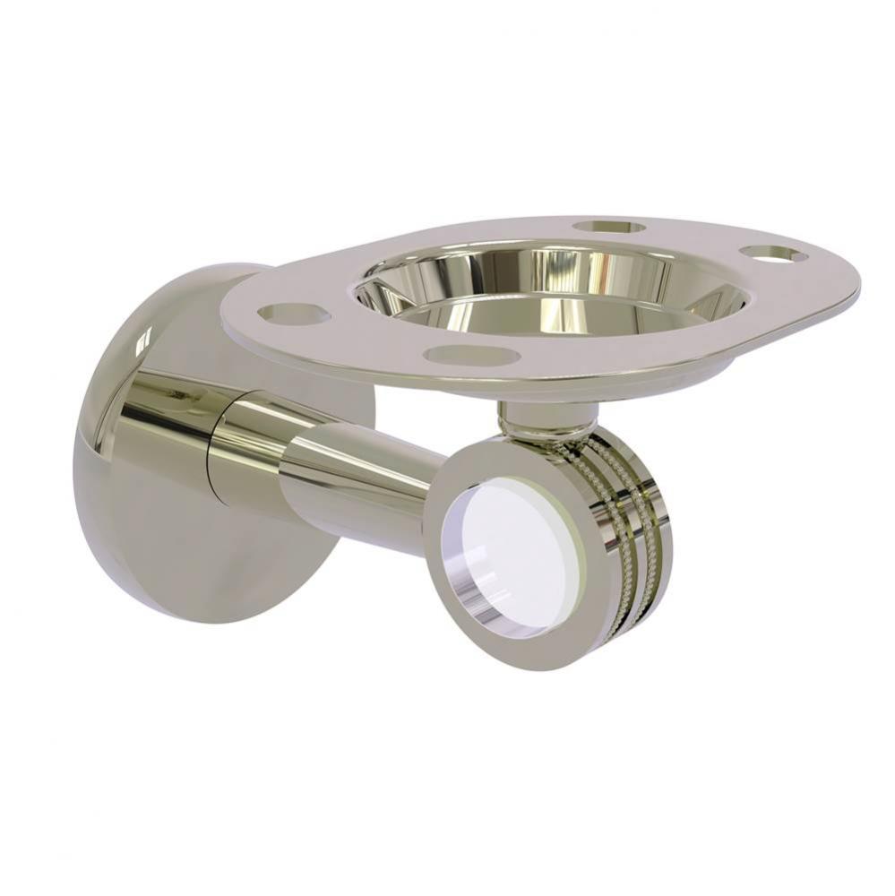 Clearview Collection Tumbler and Toothbrush Holder with Dotted Accents