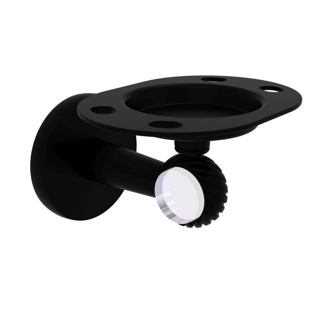 Clearview Collection Tumbler and Toothbrush Holder with Twisted Accents