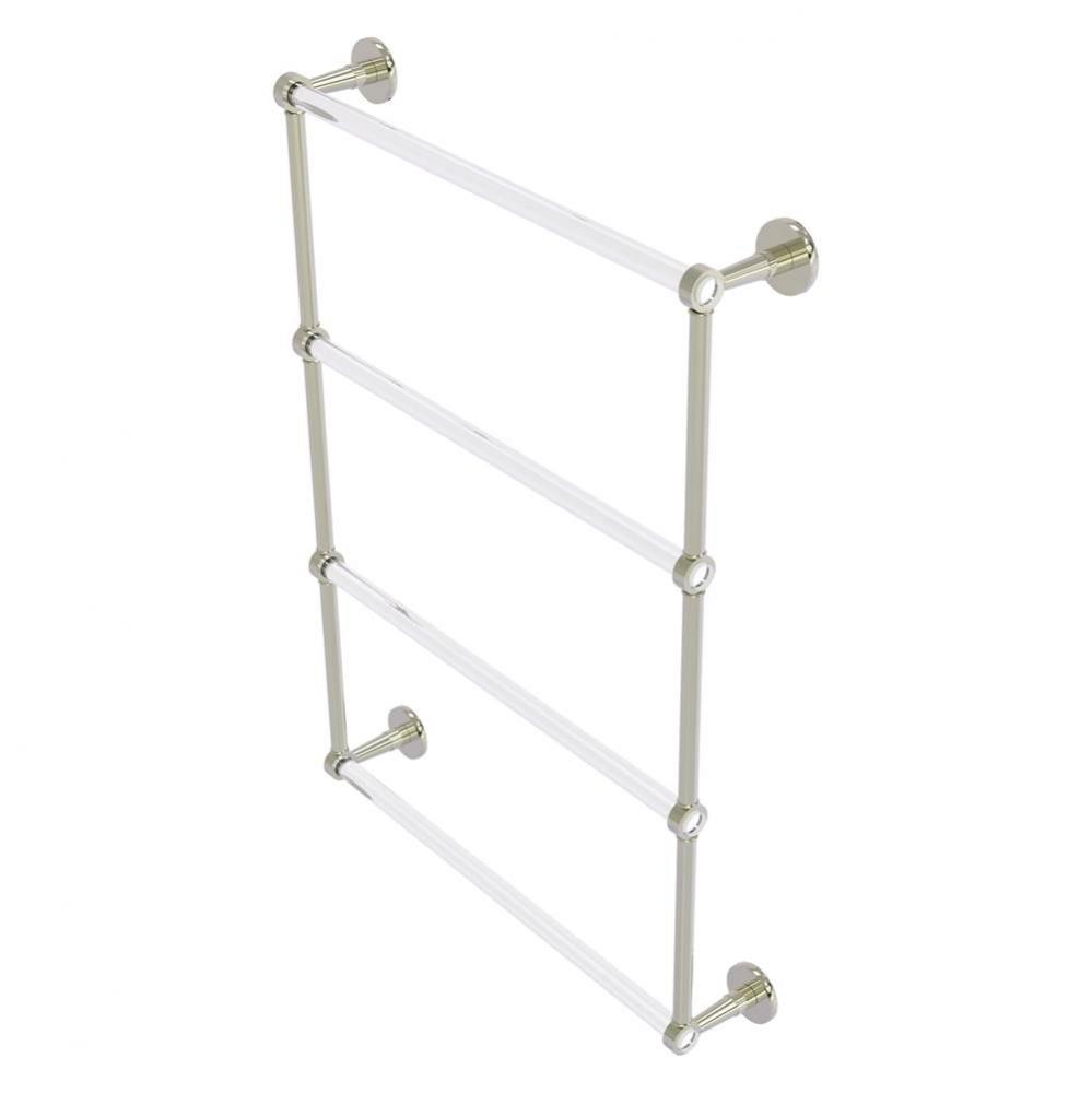 Clearview Collection 4 Tier 24 Inch Ladder Towel Bar - Polished Nickel