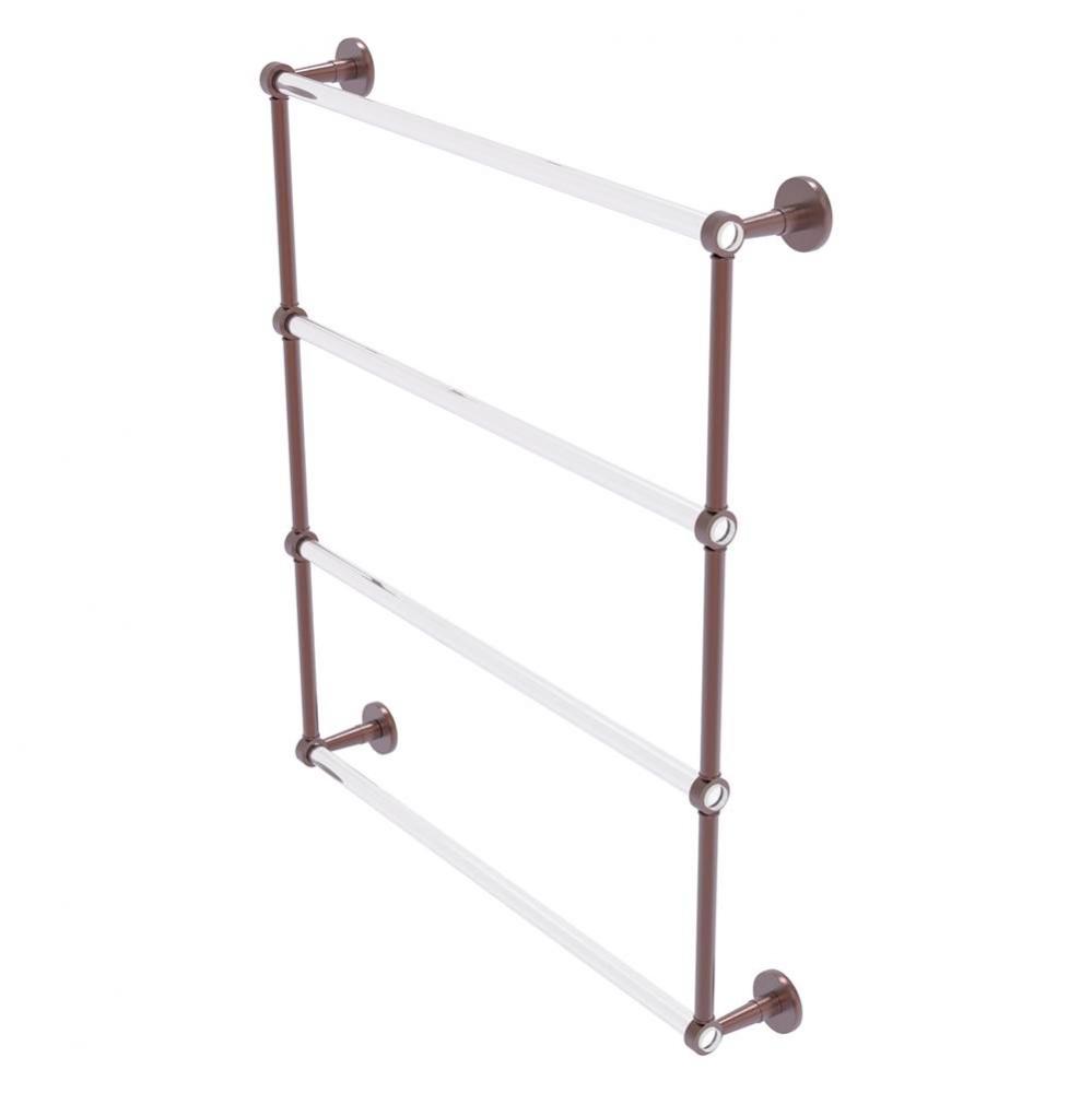 Clearview Collection 4 Tier 30 Inch Ladder Towel Bar - Antique Copper
