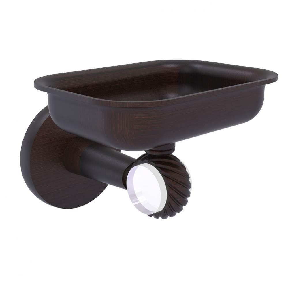 Clearview Collection Wall Mounted Soap Dish Holder with Twisted Accents