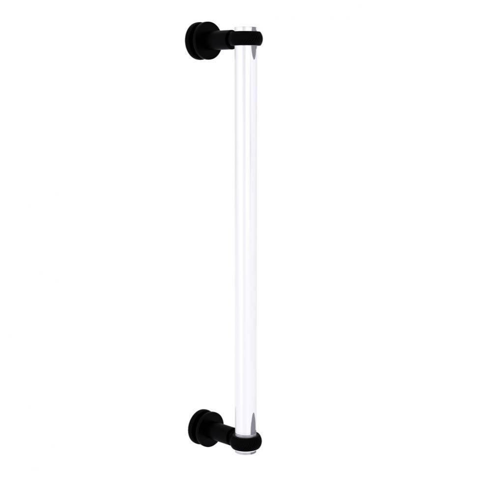 Clearview Collection 18 Inch Single Side Shower Door Pull with Twisted Accents